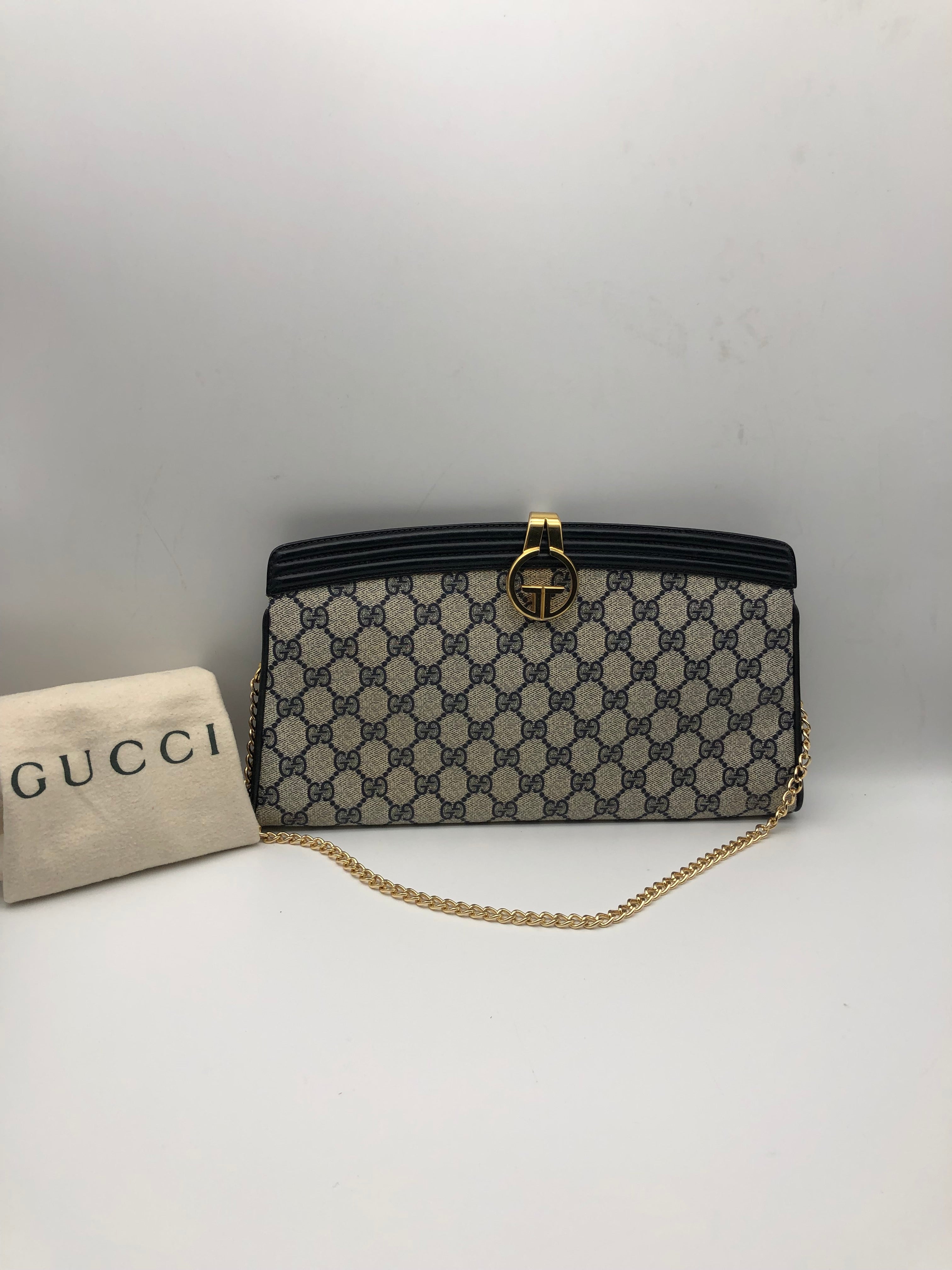 Gucci canvas clutch online